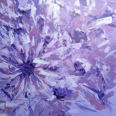 Original Abstract Expressionism Floral Paintings by Adewale Uthman