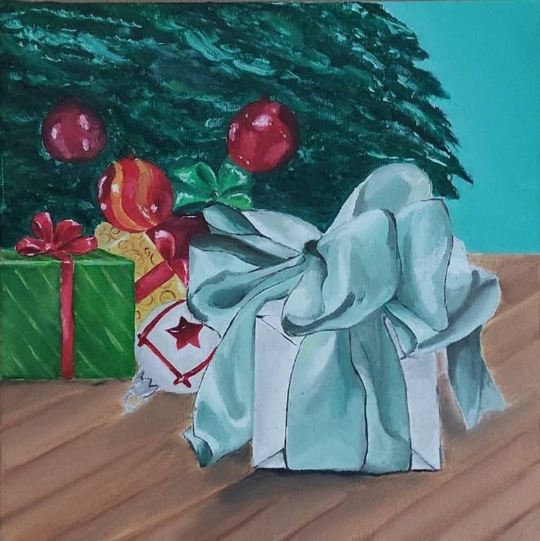 Christmas Gifts Painting by Ezgi Alpay Saatchi Art