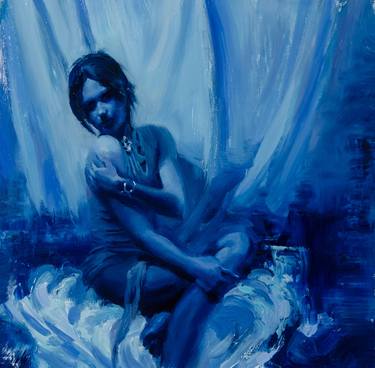 Original Impressionism Nude Paintings by Romain Eugene