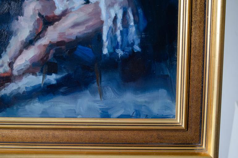 Original Figurative Nude Painting by Romain Eugene