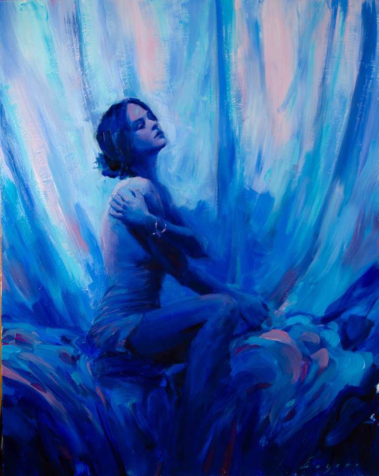 Print of Impressionism Nude Paintings by Romain Eugene