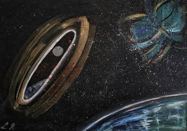 Print of Outer Space Paintings by Laura Rau