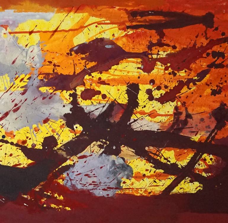 Original Contemporary Abstract Painting by Marilyn Green