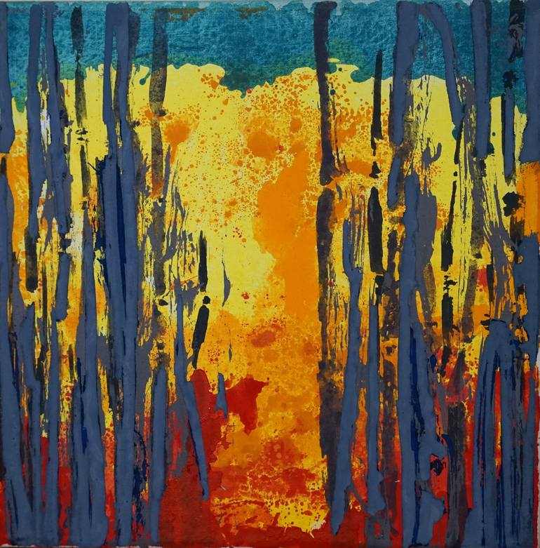 Original Abstract Landscape Painting by Marilyn Green