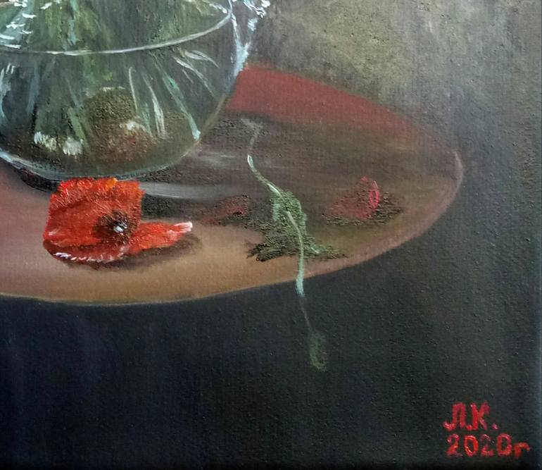 Original Photorealism Floral Painting by Lyudmila Круглова