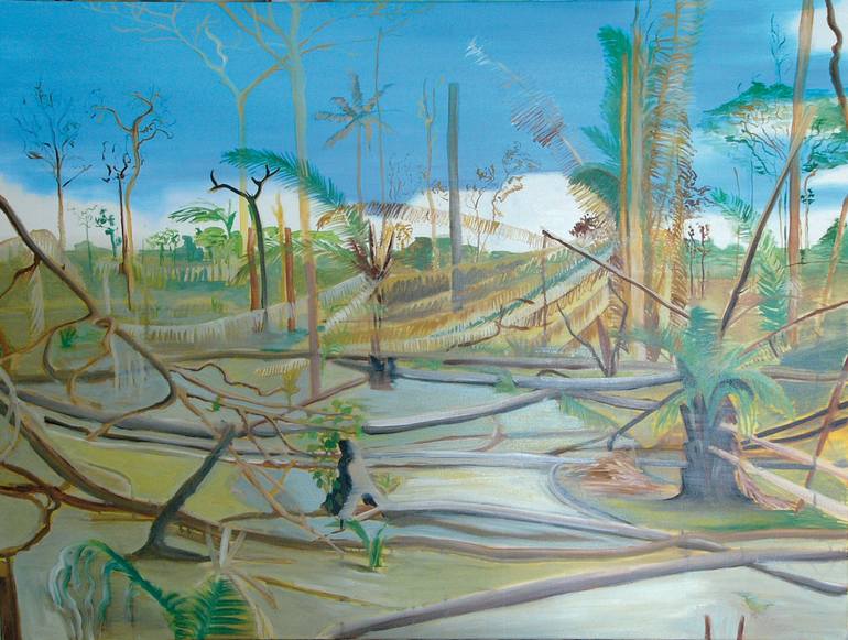 Deforestation Painting by Camille Fontaine | Saatchi Art