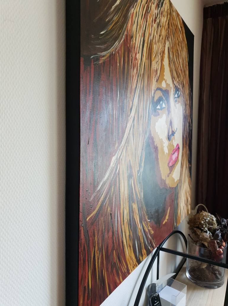 Original Portraiture Pop Culture/Celebrity Painting by Ingrid Stevens