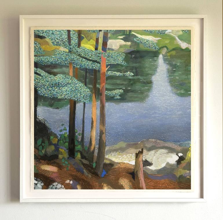 Original Abstract Expressionism Landscape Painting by Kimberley Day