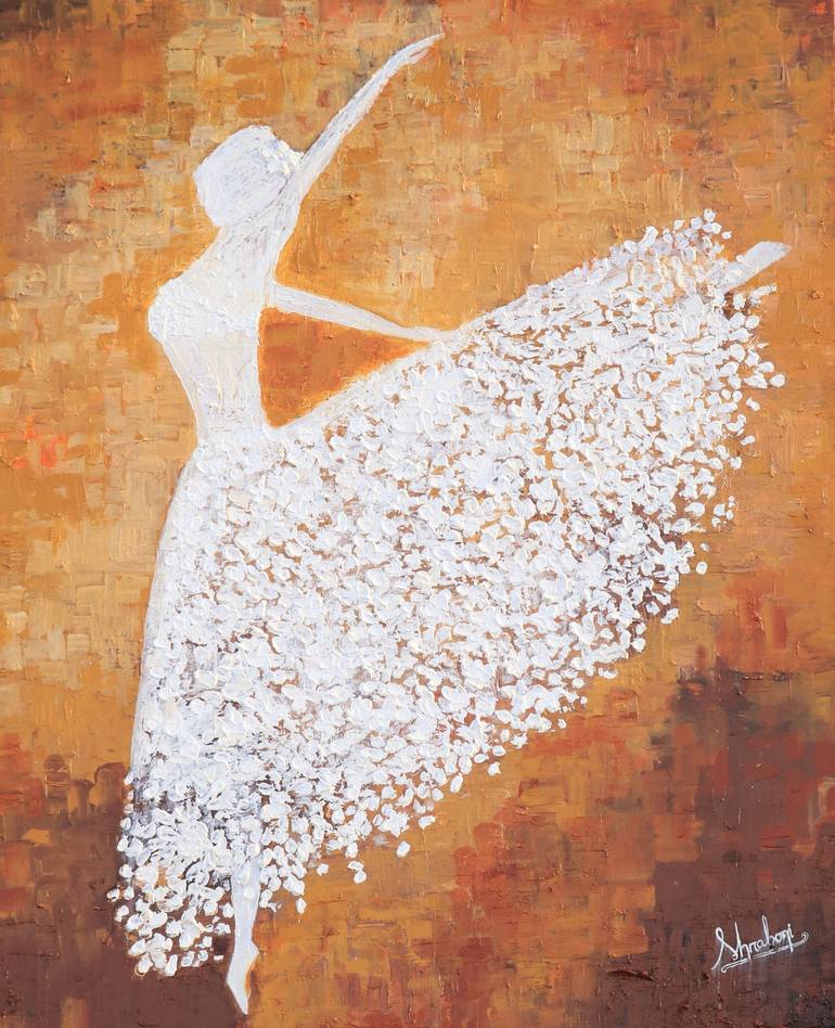 abstract ballet dancer painting