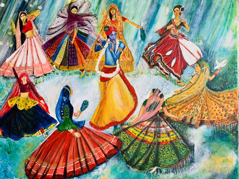 Original Abstract Religion Painting by Shraboni Bhowal