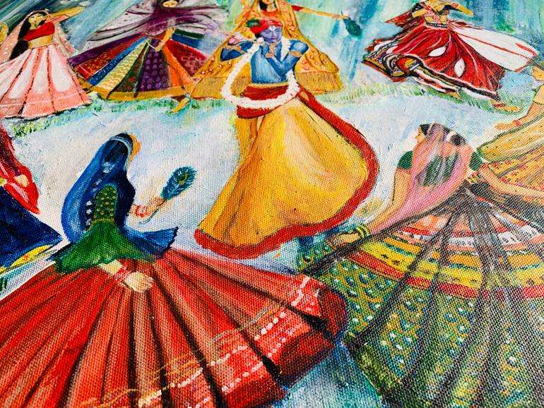 Original Abstract Religion Painting by Shraboni Bhowal