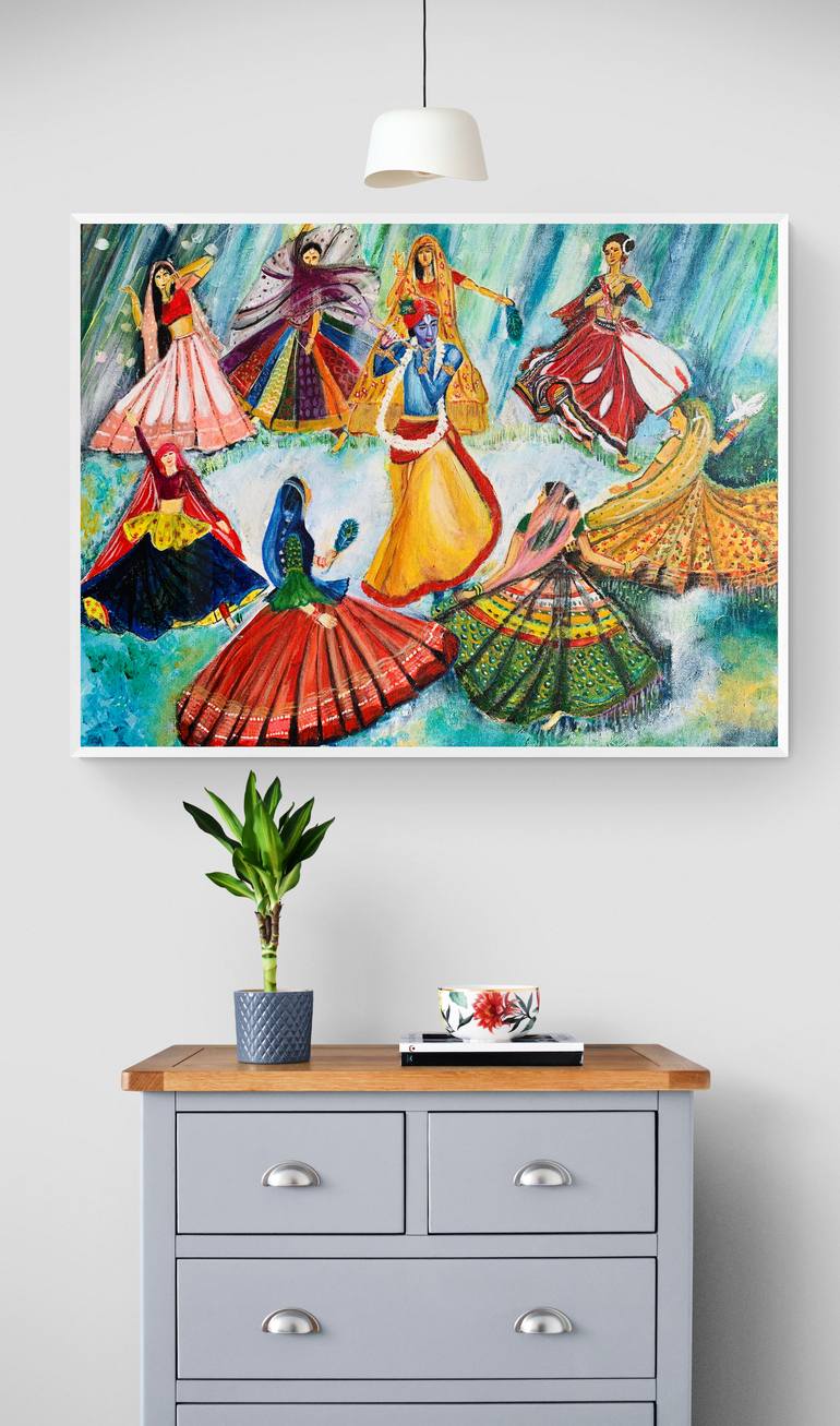 Original Abstract Religion Painting by Shraboni Bhowal