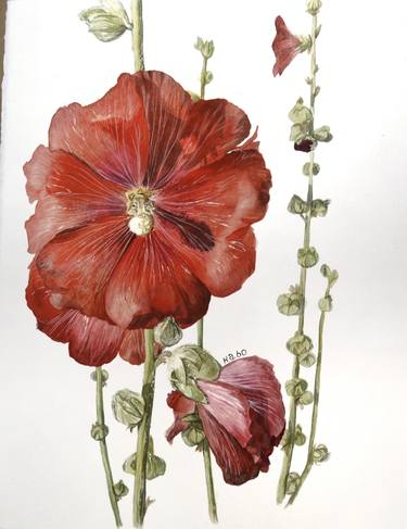 Original Fine Art Floral Paintings by Kathi Bolot