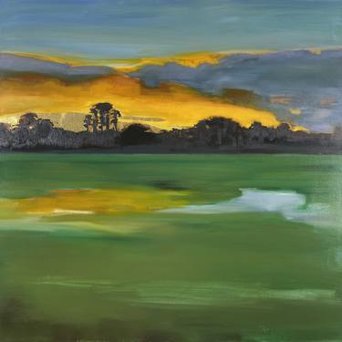 Original Abstract Landscape Painting by Sandy Palasti