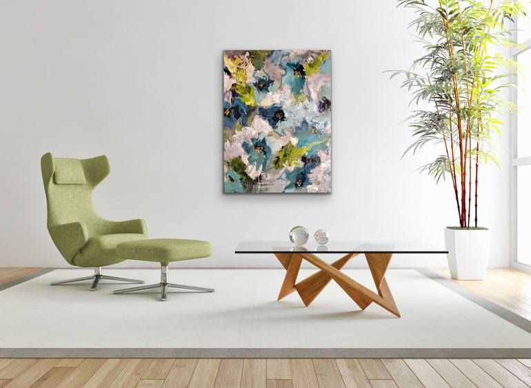Original Abstract Expressionism Abstract Painting by Sandy Palasti