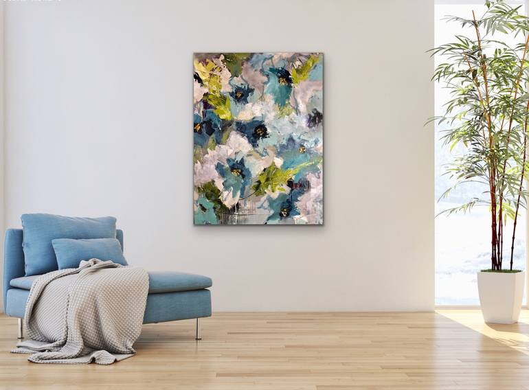 Original Abstract Expressionism Abstract Painting by Sandy Palasti