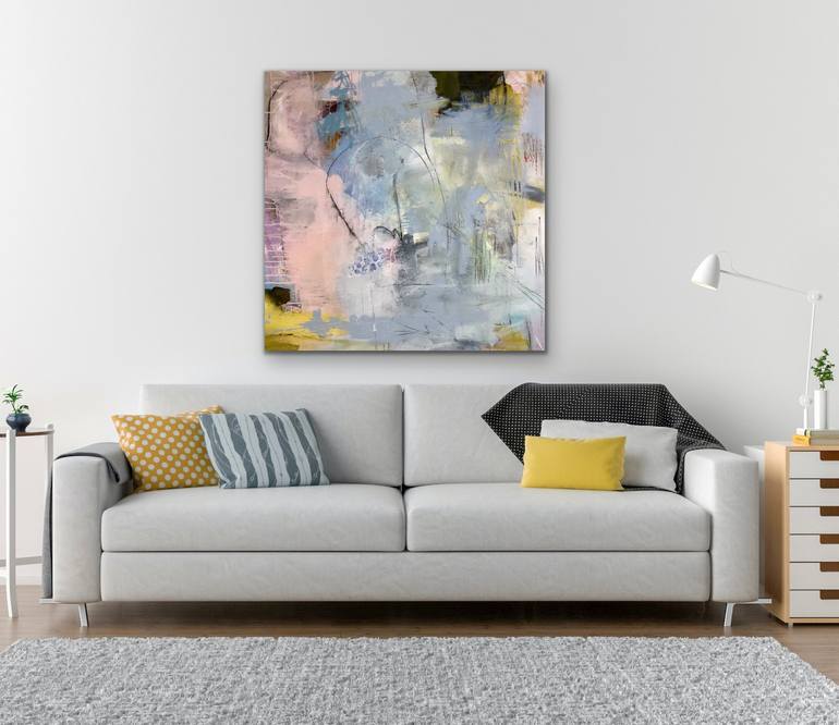 Original Abstract Expressionism Abstract Painting by Sandy Palasti