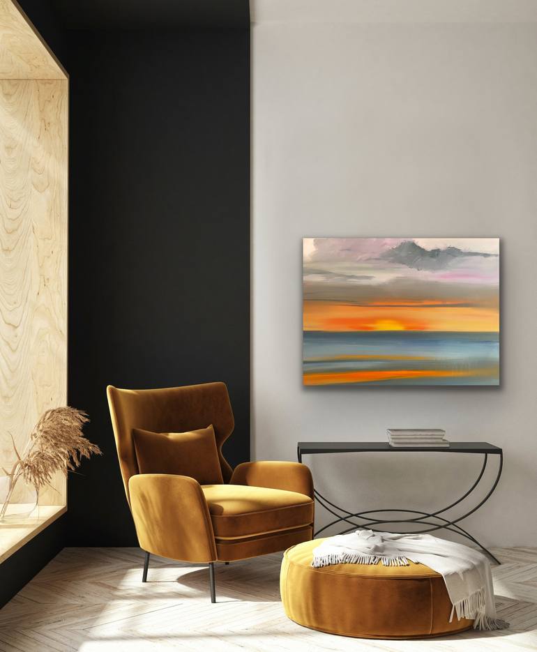 Original Abstract Landscape Painting by Sandy Palasti