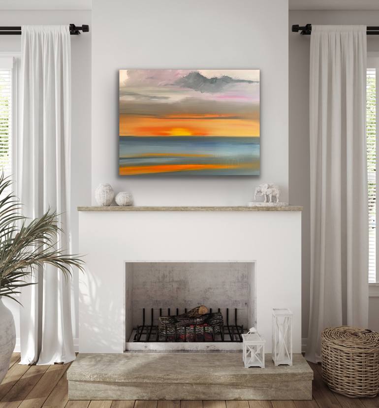 Original Abstract Landscape Painting by Sandy Palasti