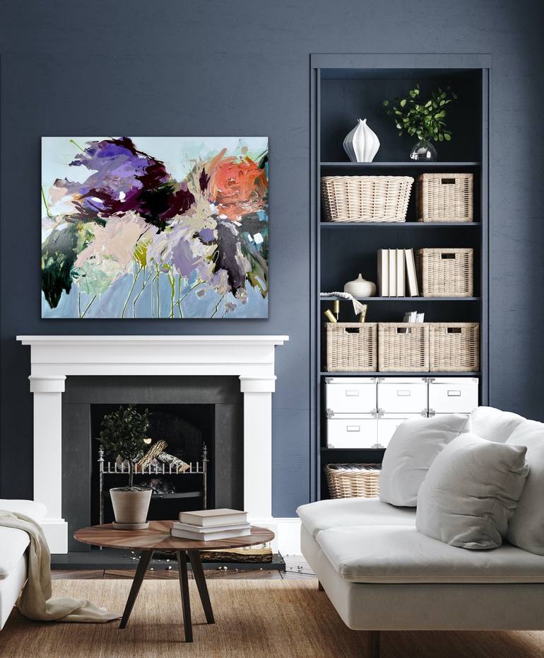 Original Abstract Botanic Painting by Sandy Palasti