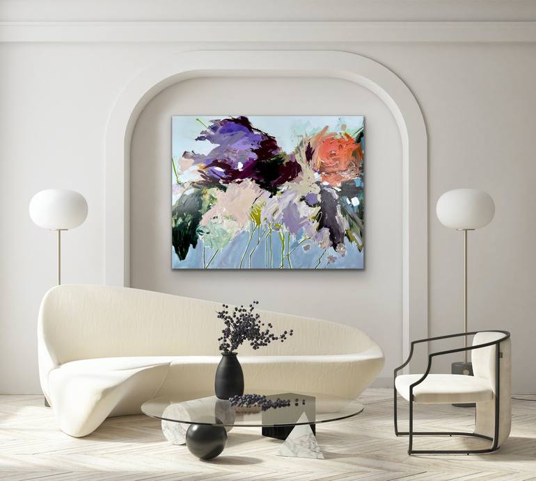 Original Abstract Botanic Painting by Sandy Palasti