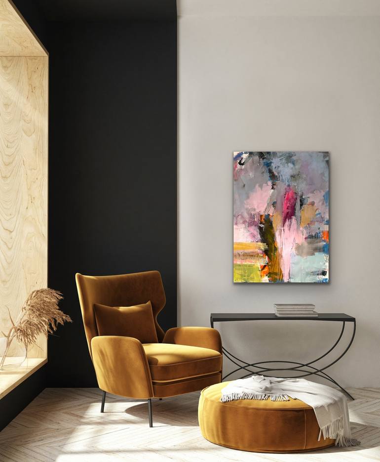 Original Abstract Expressionism Abstract Painting by Sandy Palasti