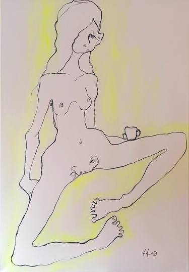 Print of Expressionism Nude Paintings by Eva Hidalgo