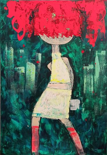 Original Expressionism Fantasy Paintings by Eva Hidalgo