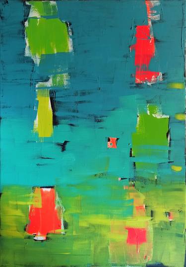 Original Abstract Expressionism Abstract Paintings by Eva Hidalgo