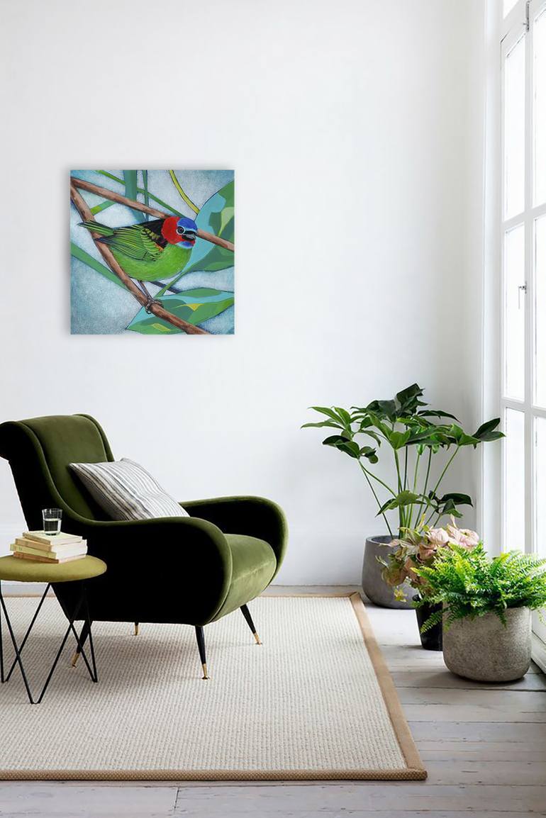 Original Abstract Animal Painting by Evgeniia Shipunova