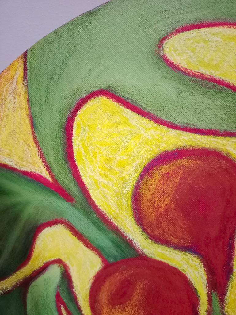 Original Art Nouveau Botanic Painting by Evgeniia Shipunova