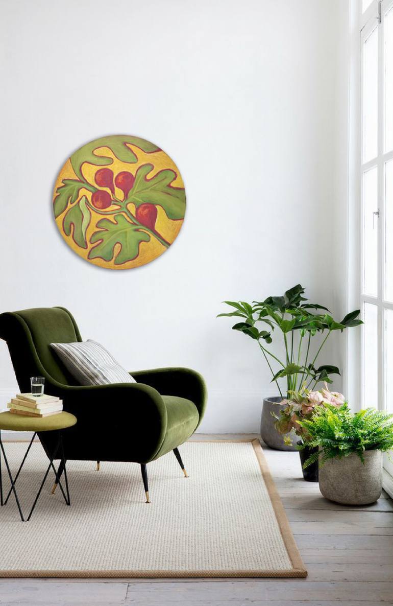 Original Art Nouveau Botanic Painting by Evgeniia Shipunova