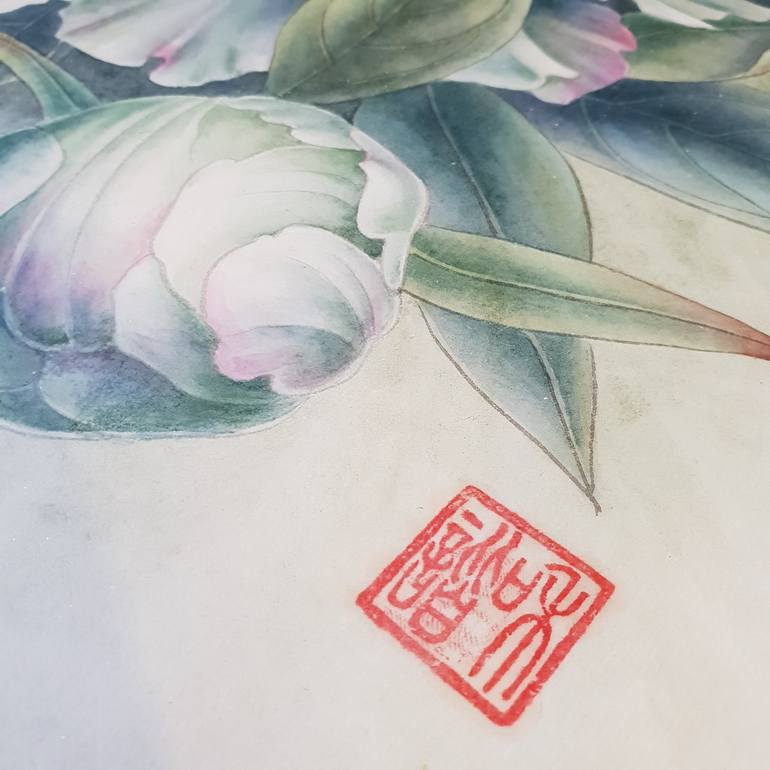 Original Figurative Botanic Painting by Elena Smurova