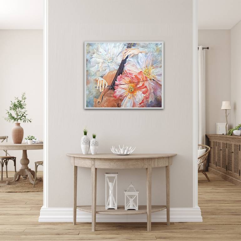 Original Figurative Floral Painting by Elena Smurova