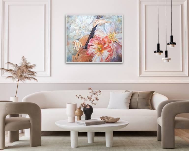 Original Figurative Floral Painting by Elena Smurova