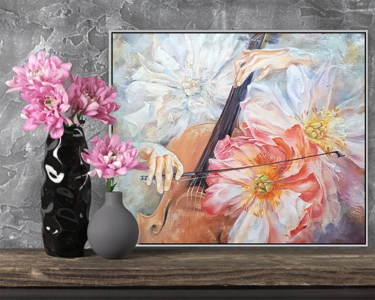 Original Figurative Floral Painting by Elena Smurova