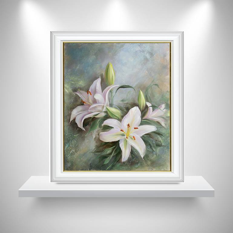 Original Figurative Botanic Painting by Elena Smurova