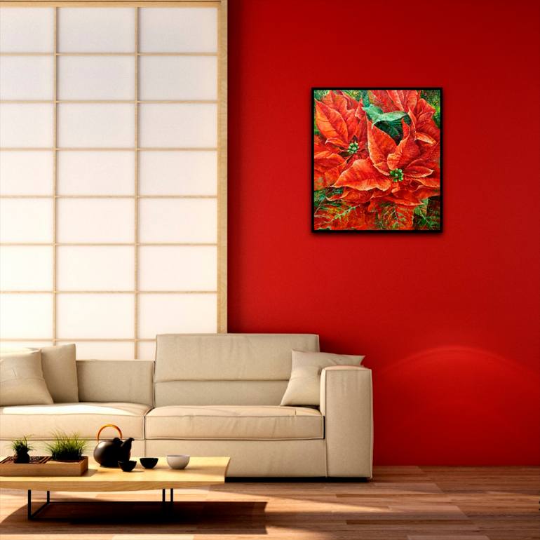 Original Expressionism Botanic Painting by Elena Smurova