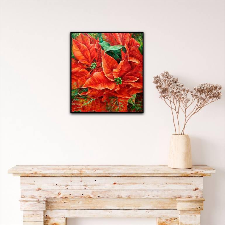 Original Expressionism Botanic Painting by Elena Smurova
