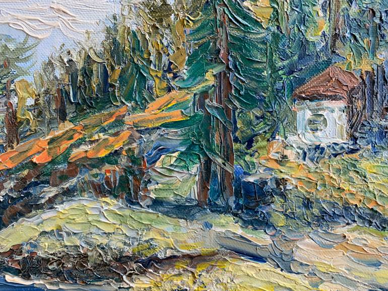 Original Expressionism Landscape Painting by Anastasia Fedorova