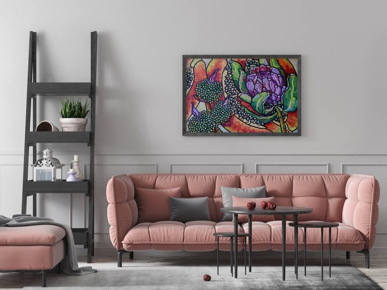 Original Modern Abstract Painting by Julia Kolesnytska