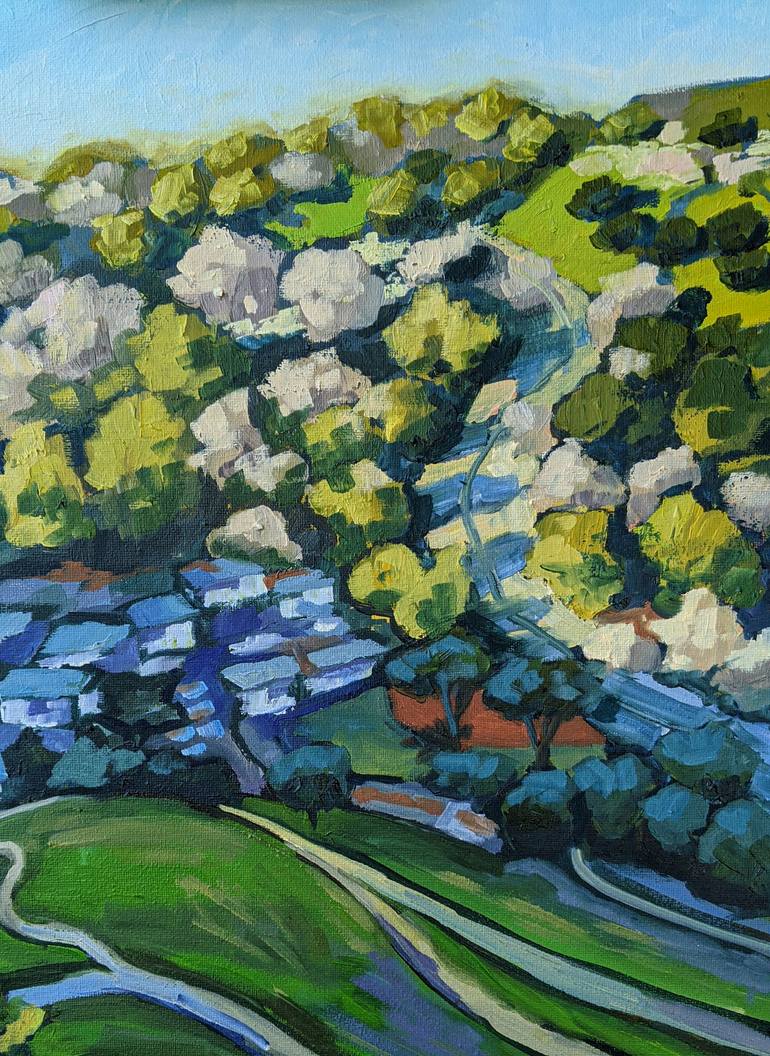 Original Impressionism Landscape Painting by Julia Kolesnytska