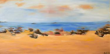 Original Abstract Expressionism Seascape Painting by Ane Howard