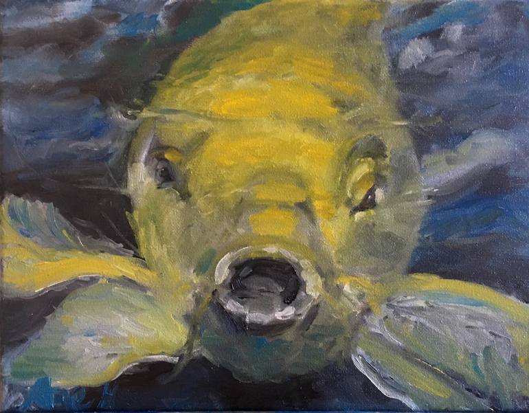 Original Expressionism Animal Painting by Ane Howard