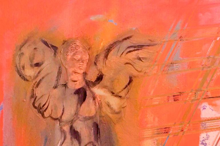 Original Abstract Expressionism Classical Mythology Mixed Media by Ane Howard