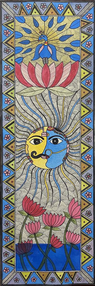 Print of Floral Paintings by Indu Prasad