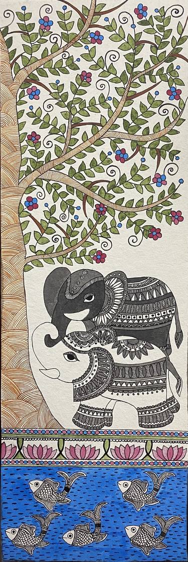 Print of Animal Paintings by Indu Prasad