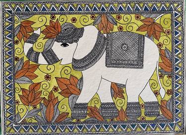 Print of Art Deco Animal Paintings by Indu Prasad
