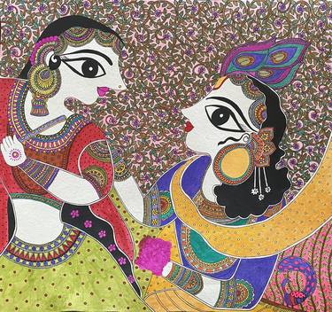 Print of Conceptual Classical mythology Paintings by Indu Prasad