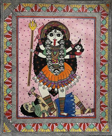 Goddess Kali Madhubani Painting thumb